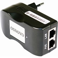PoE-инжектор OSNOVO Midspan-1/151A, установка в розетку 220 В
